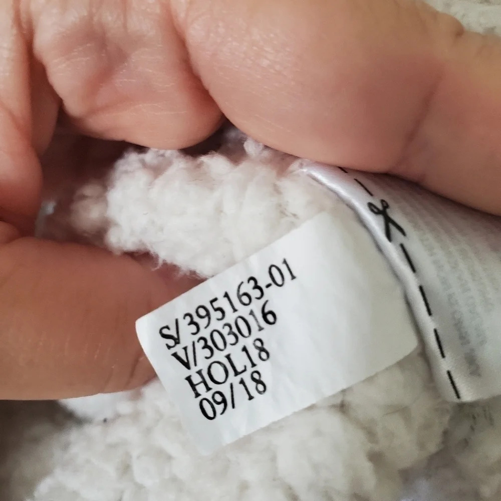 BANANA REPUBLIC Sherpa Hoodie White Size XS - Picture 8 of 8